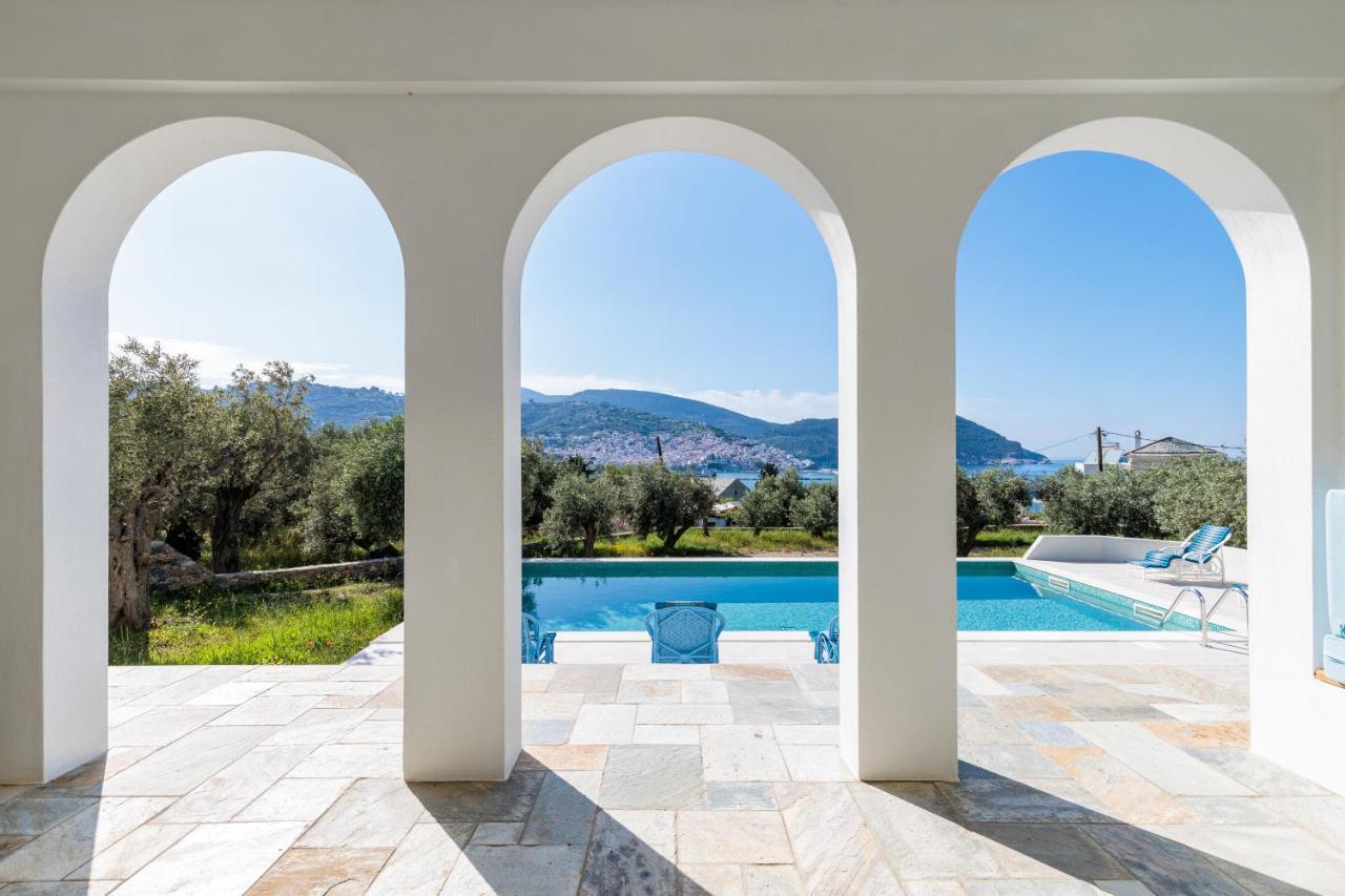 Sunshine Pool Villa Bandar Skopelos Luaran gambar